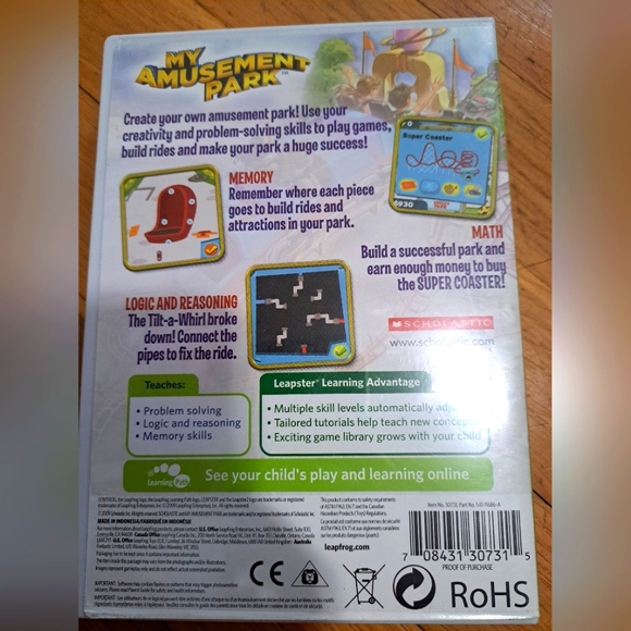 Leapster My Amusement Park Game - Picture 2 of 3